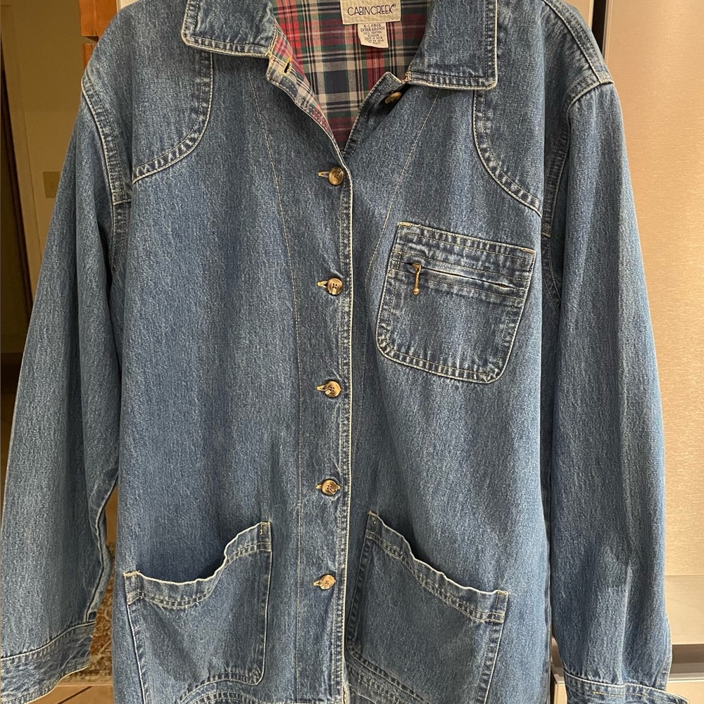 Women's Blue Denim Jacket by Cabinets Creek